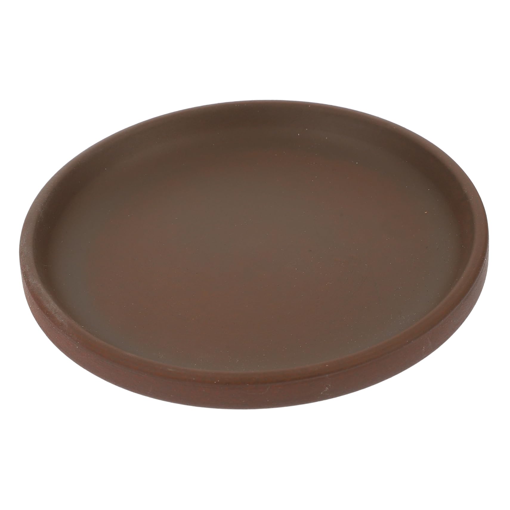 Toddmomy Purple Clay Flower Pot Tray Saucers Plant Flower Pot Drip Tray Round Tray Container Drain Trays Indoor Garden Pot Saucer Large Ceramic Pot Saucer Flowerpot Drip Tray Brown Ceramics
