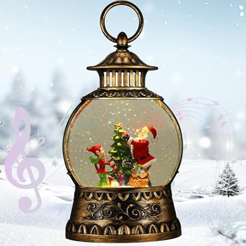 Aixuler Christmas Santa Snow Globe Cover
