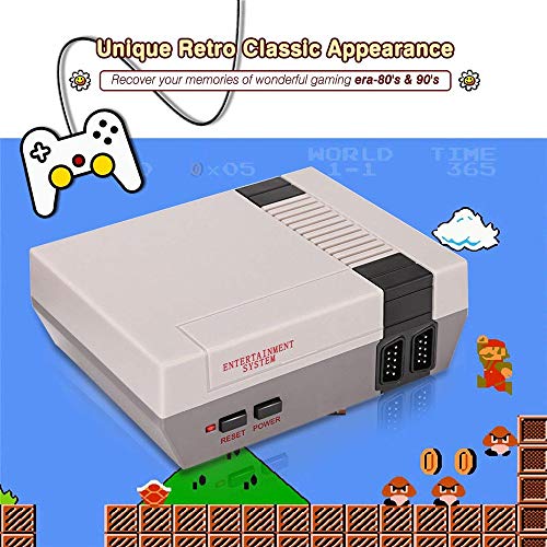 LIFTREN Plug & Play Classic Game Console, Classic Game Console Built-in 620 Game Video Game Console, Retro Game Console for Family TV Video
