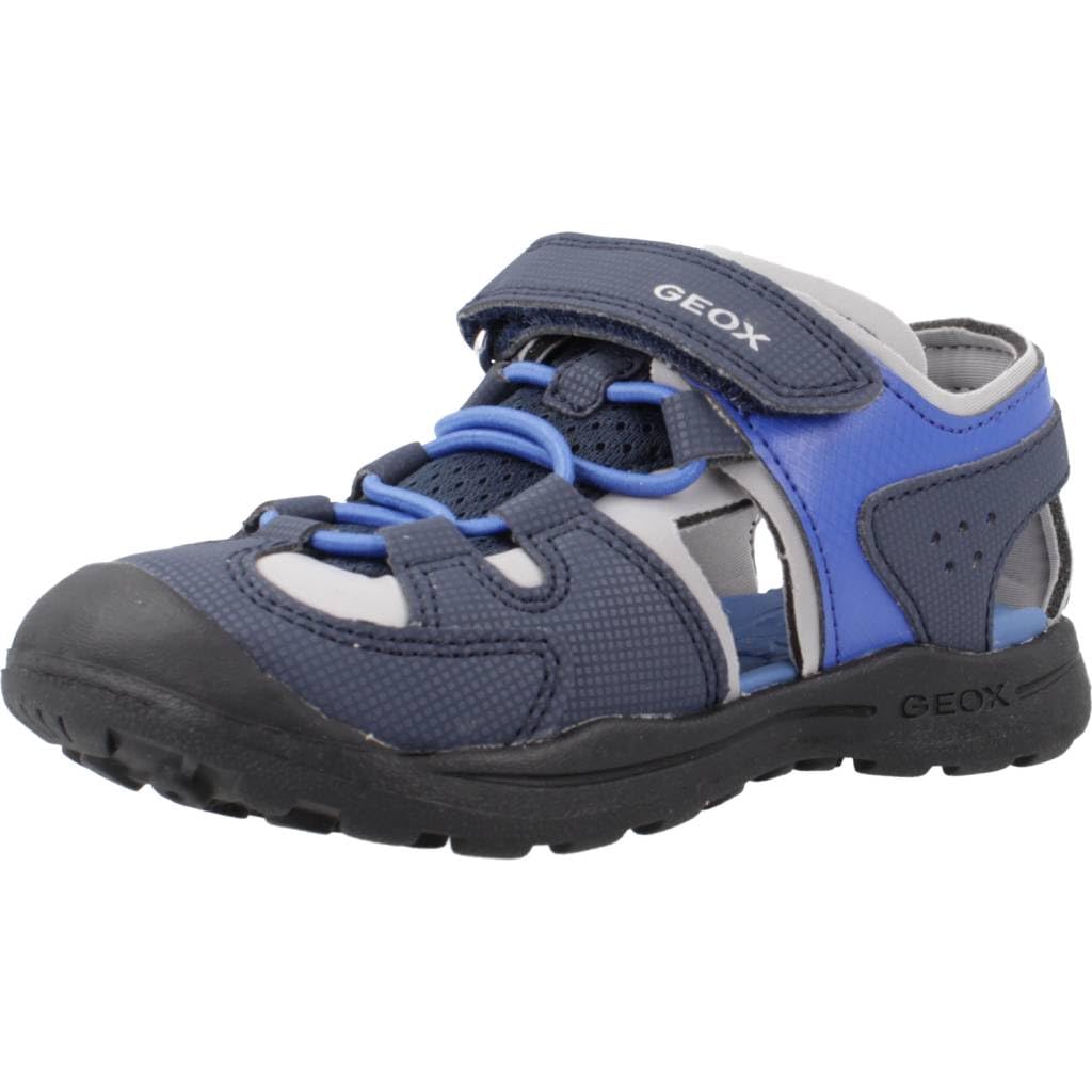 Geox Boy's J Vaniett Sandal, Navy Royal, 12.5 UK