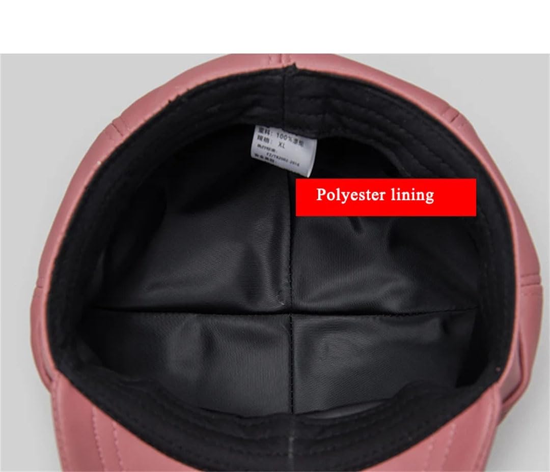 Boina literaria para mujer, gorro de piel auténtica para invierno