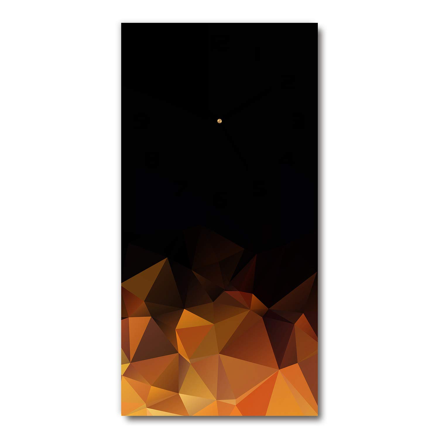 Triangles d'abstraction horloge en verre Tulup anti-reflet