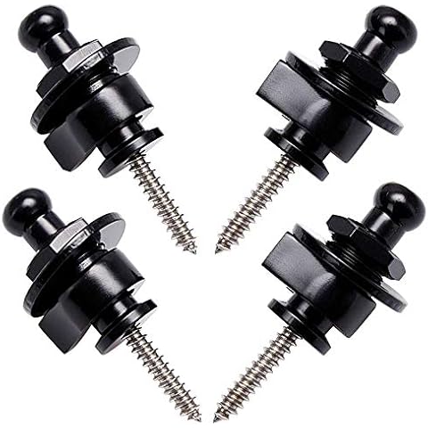 Wolfride 4 PCS Guitar Strap Locks and Buttons Security Quick Release Straplocks Strap Parts Cover