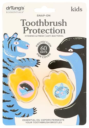 dr tungs snap on kid39s toothbrush sanitizer 2 ct