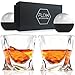 Produktbild FLOW Barware Twist Whiskygläser 2er-Set, Whiskyglas-Geschenkset mit verdrehtem Design Perfekte Whiskybecher für Scotch, Bourbon Gin & Tonic by