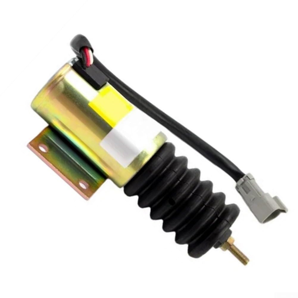 Accesorios para motor diesel P613-A52V12 válvula de cierre magnético 12 V cierre rápido carcasa metálica robusta para maquinaria de construcción generadores