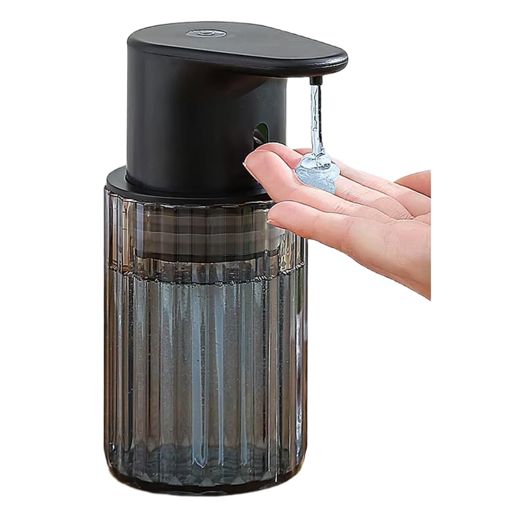 Hndhbfgrt 300ml Automatic Liquid Soap Dispenser Rechargeable Gel Soap Dispenser Touchless Hand for Bathroom Kitchen