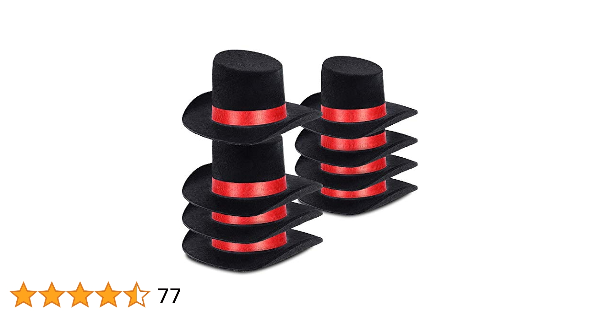 Amazon.com: 8 Pieces Snowman Hats for Crafts Black Felt Mini