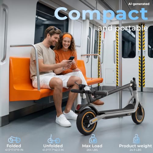 Image of Electric Scooter - Electric Scooter Adults, 1000W /500W Motor, 10'' /8.5'' Tires, 28 /23 /21 Miles, APP Control, Dual Brake, Long Range Electric Scooter for Gift