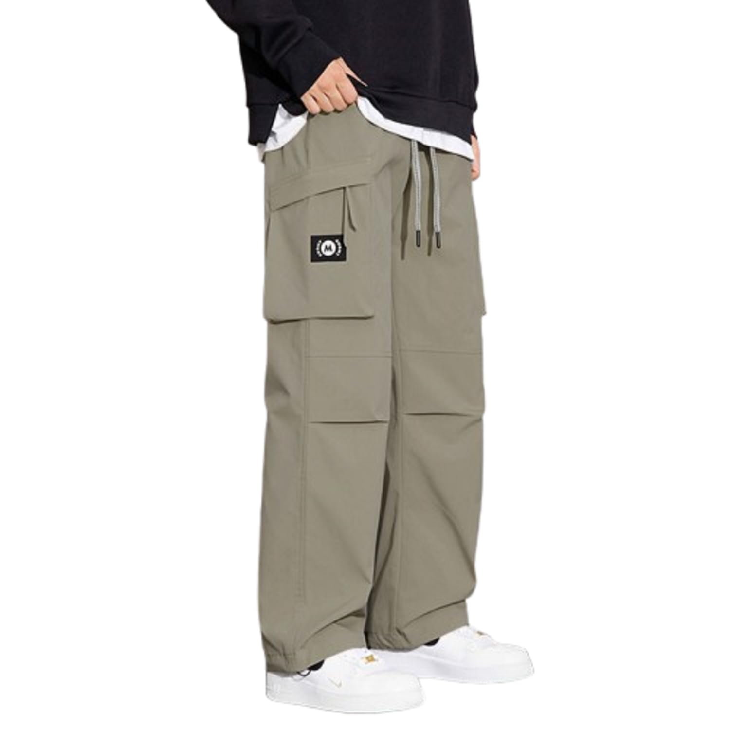 lymio Cargo for Men || Cotton Cargo Pant || Drawstring Waist Pant (Also Available in Plus Sizes) (149-152)-picture-40