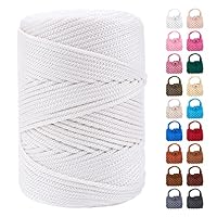 Amazon | LEREATI マクラメロープ 3mm ポリエステル糸 かぎ針編み