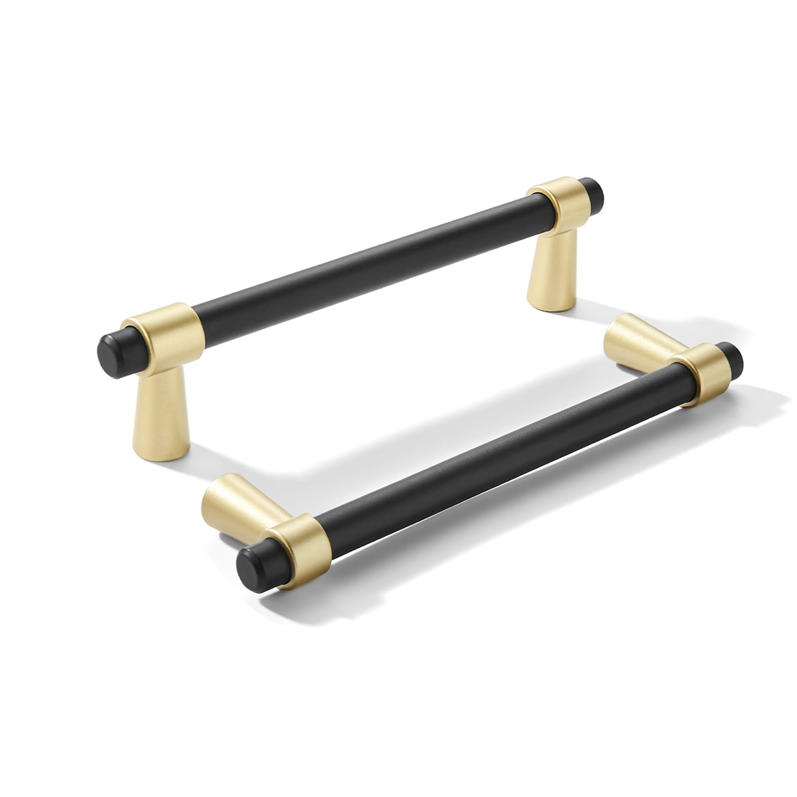 KHTUMEWARE-KHMKL Matte Champagne Gold Cabinet Pulls CTC 4 in (102 mm) 5-Pack
