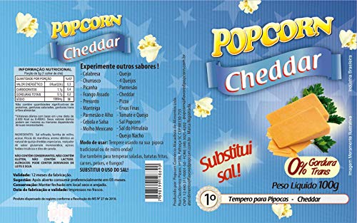 Tempero Para Pipoca Popcorn Cheddar 1Kg