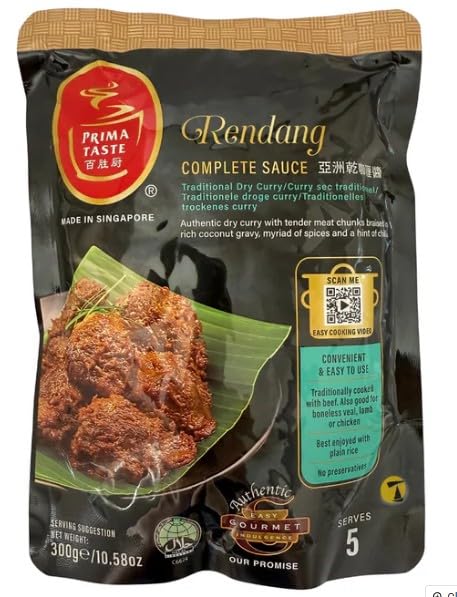 Prima Taste Rendang Curry Sauce Kit, 12.7-Ounce Boxes (Pack of 4) by Prima Taste
