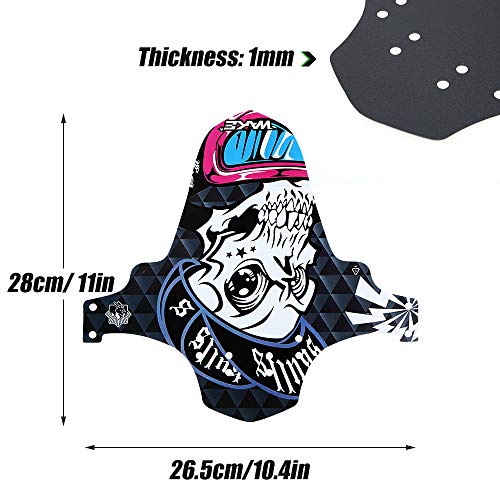 Guarda-lamas, Andoer Pára-lama ultrafino bicicleta MTB pára-lama frontal para-lama frontal bicicleta