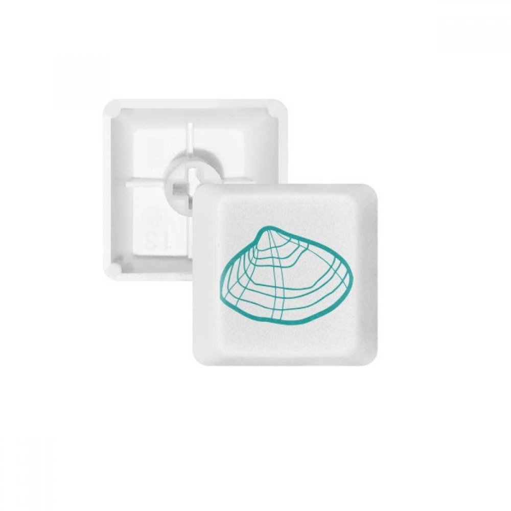 Keycaps PBT pour clavier mécanique blanc fatigué style animaux marins