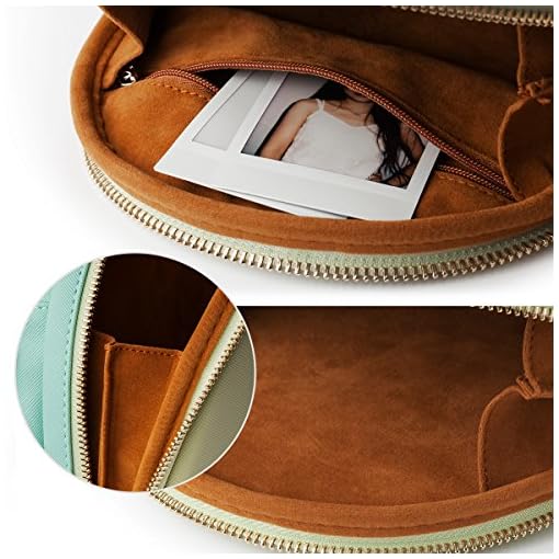 CAIUL Instax Mini First Generation Zipper Universal Carry Case for Fujifilm Instax Mini 8 8+ 70 7s 25 26 50s 90 9 Camera (Mint), Multicolour - Image 6
