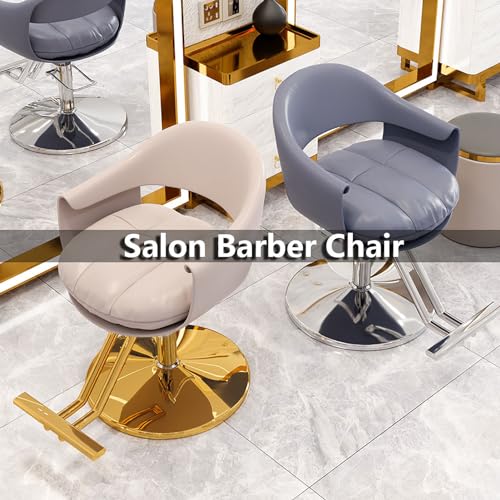 Höhenverstellbarer hydraulischer Friseurstuhl, 360° drehbar, strapazierfähig, Styling-Stuhl für professionelle Friseure und den Heimgebrauch