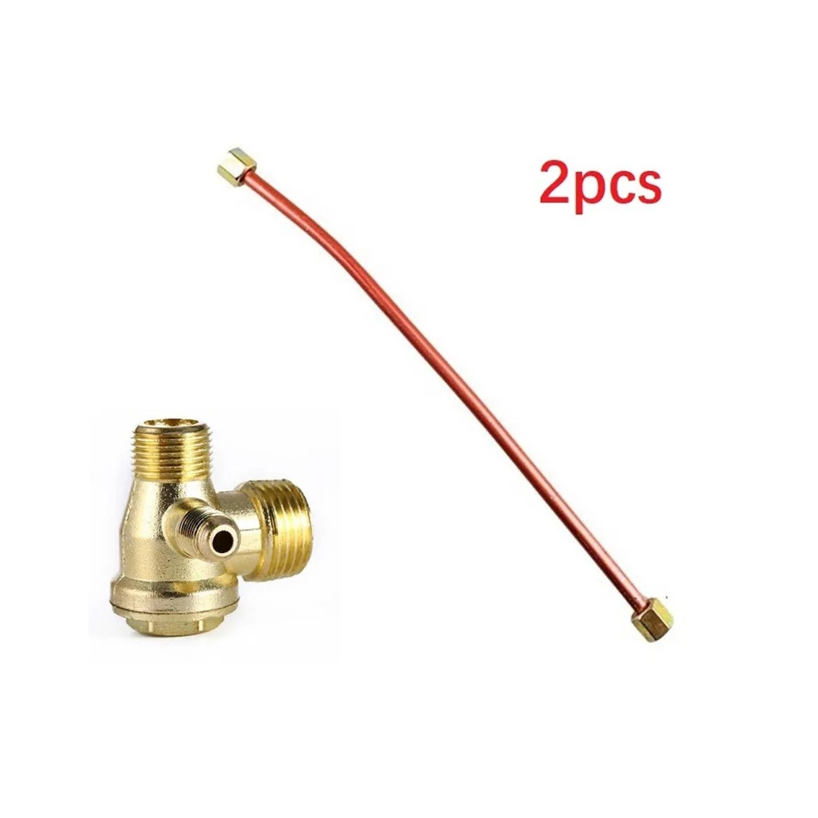 Raccordi for tubi con valvola di ritegno a 3 vie G1/8 9 mm Tubo di scarico del compressore d'aria di ricambio 200 mm Accessori for compressore d'aria