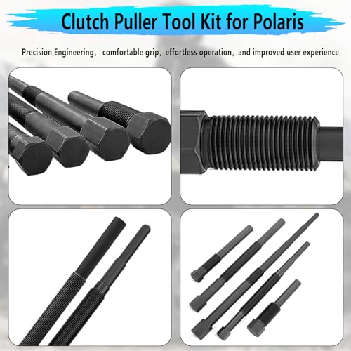 Image of 5 Pcs Clutch Puller Tool Kit & Secondary Clutch Puller for Polaris 2870506 2872085 PA-48595 PU52422 2870903 Fit for Polaris 1985-2024 Ranger RZR Sportsman General Scrambler