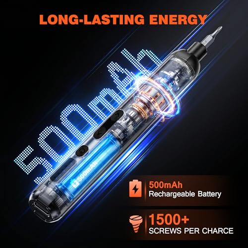 138-IN-1 Electric Screwdriver Set Cordless, Rechargeable Screw Driver with LED Light - image 5
