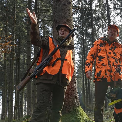 Blaser Treiberweste – Pure Blaze Orange – One‑Size Signalweste für Drück‑ und Treibjagd – mit Clip‑Verschluss & Argali‑Logo – hervorragende Sichtbarkeit