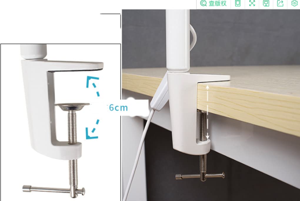 LED Leselampe 10W Schreibtischlampe Klemmlampe Flexibles Klemmlicht 3 Farb & 10 Helligkeitsstufen USB Schwanenhals Klemmleuchte für Schlafzimmer Augenpflege Büro Tischlampe,Schwarz