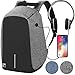 Anti theft Backpack 1UNO MAS , Lightweight ,Water Resistant Laptop Backpack (Gray)