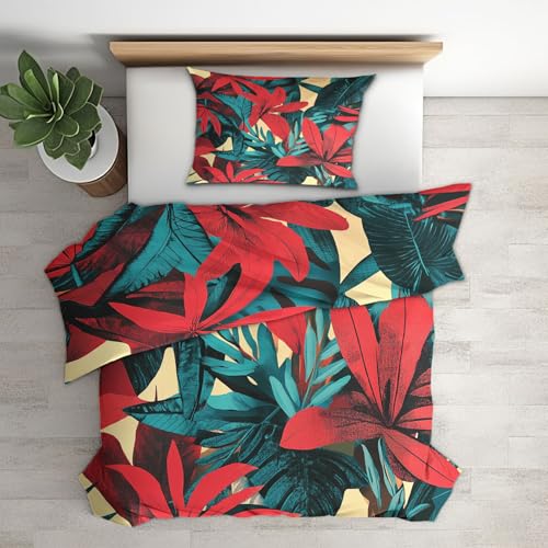Linge de lit 1 personne parure réversible microfibre luxe - 2