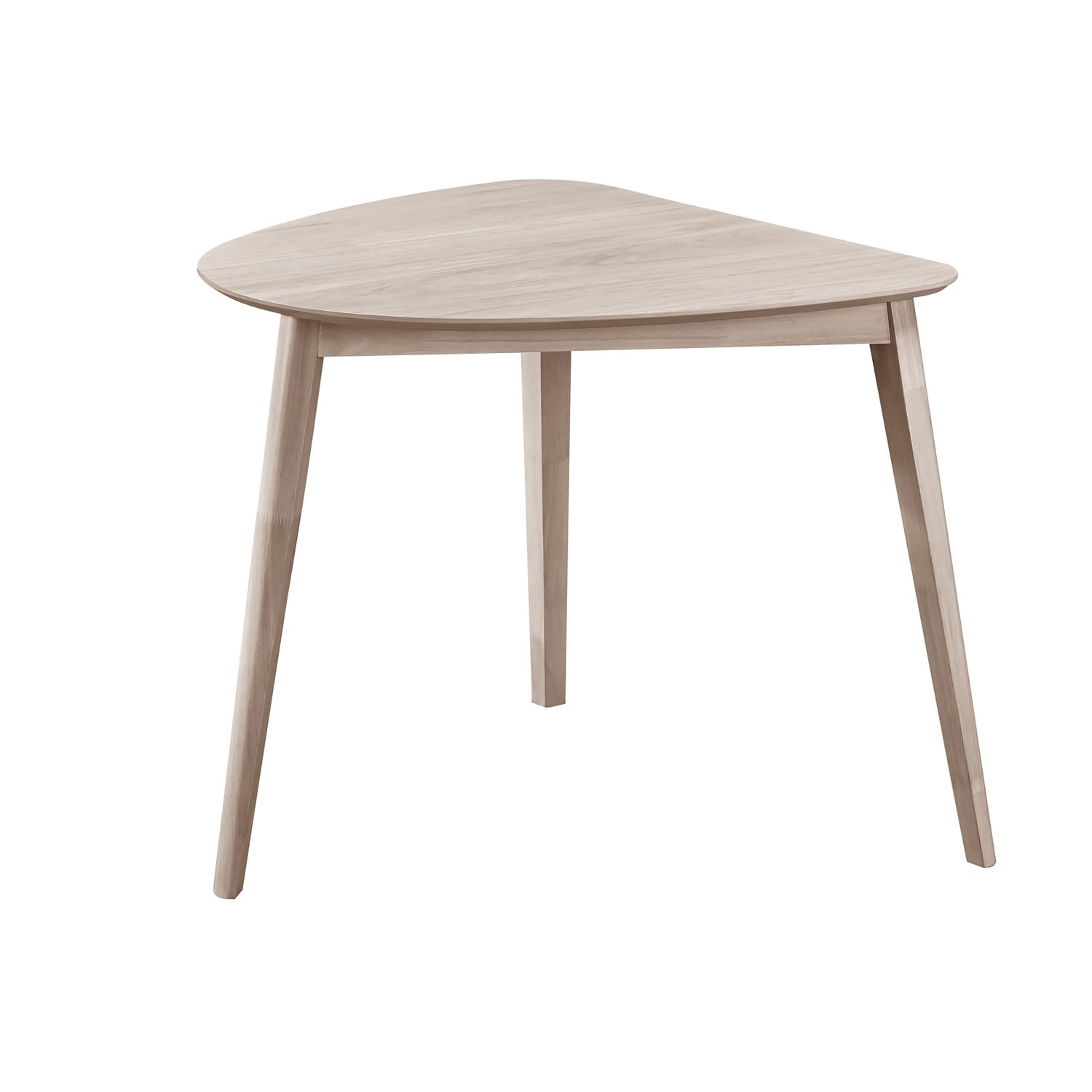 New Classic Furniture Oscar Wood Corner Table, White Ash