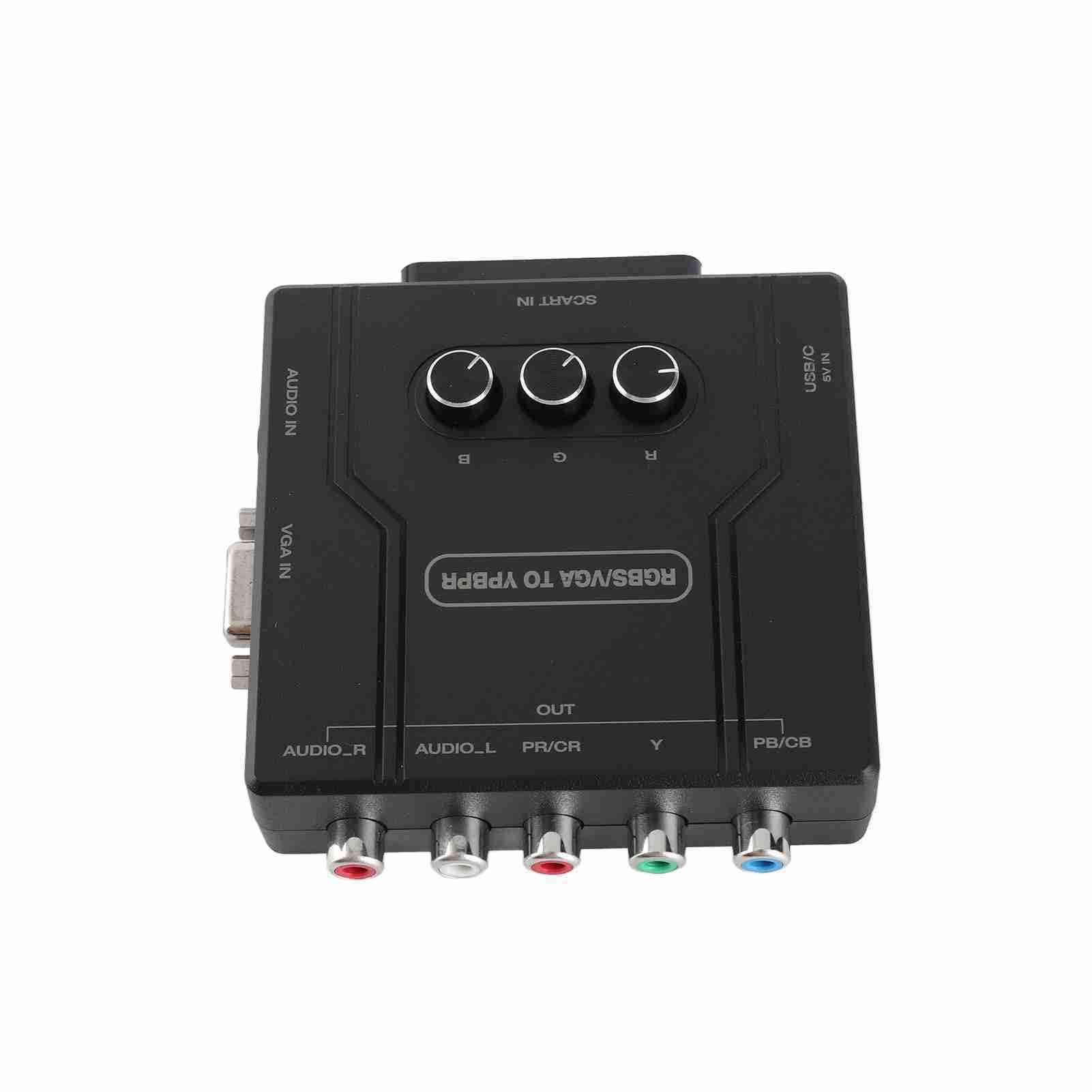 Konwerter RGBS VGA SCART na YPBPR, Adapter Komponentowego Wideo