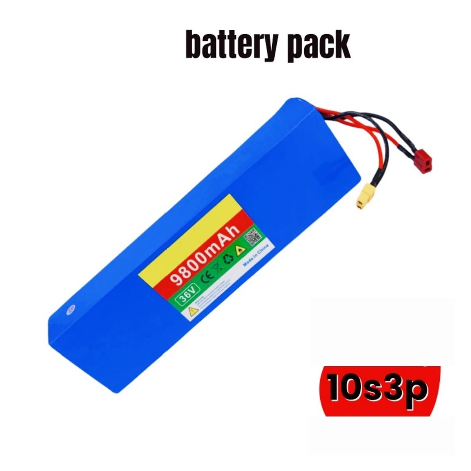 Batterie 10S3P 36V 9800mAh, chargeur, compatible avec les trottinettes Kugoo M2, S1, S2 et JOYOR Y1 X1, batterie lithium avec BMS intégré(SM-XT60 plug)