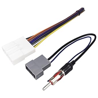 Car Radio Wiring Harness with Antenna Adapter, Compatible with Nissan Subaru Models Install Aftermarket Stereo Wire Cable Connector Adaptor