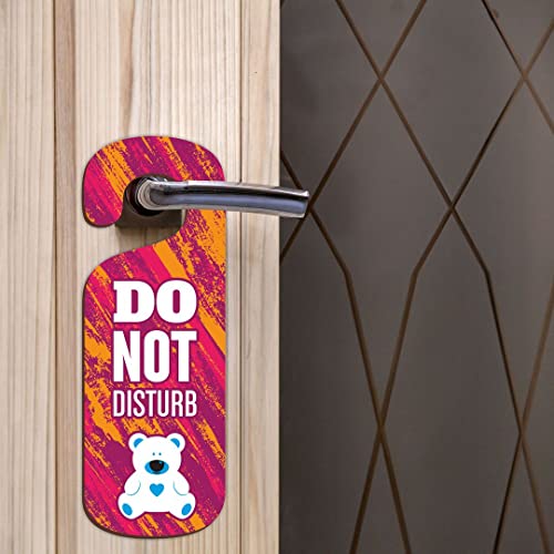 Image of KREEPO Do Not Disturb MDF Door Sign Hanger Size(24cm x 8.5cm) kr42