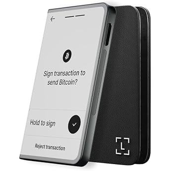 Ledger Stax Premium Crypto Wallet - Build Your Portfolio Securely | 3.7 inch high-resolution, wireless touchscreen signer, in