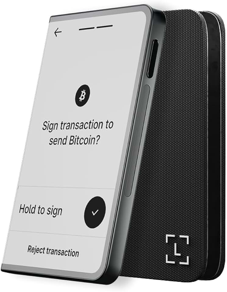 Ledger STAX - Premium Crypto Wallet - Securely Build Your Portfolio | 3.7" high resolution, wireless touchscreen signer, intuitive navigation, with case & backup