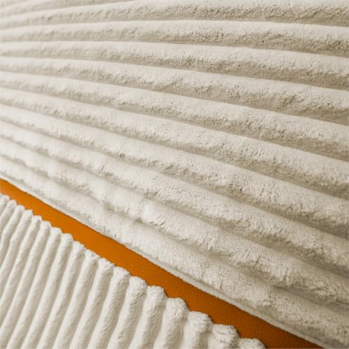 Image of Big Joe Turnabout 3-in-1 Convertible Bean Bag Chair, Vanilla Latte