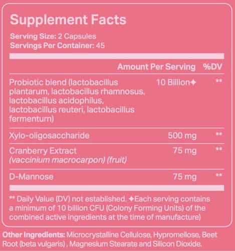 Image of Trigg Vaginal Probiotics for Women- pH Balance, Digestion, UT- Female Health Supplement with Cranberry- Prebiotic Blend, Lactobacillus- Promote Healthy Vaginal Odor & Flora- Feminine Probiotic- 90 Ct