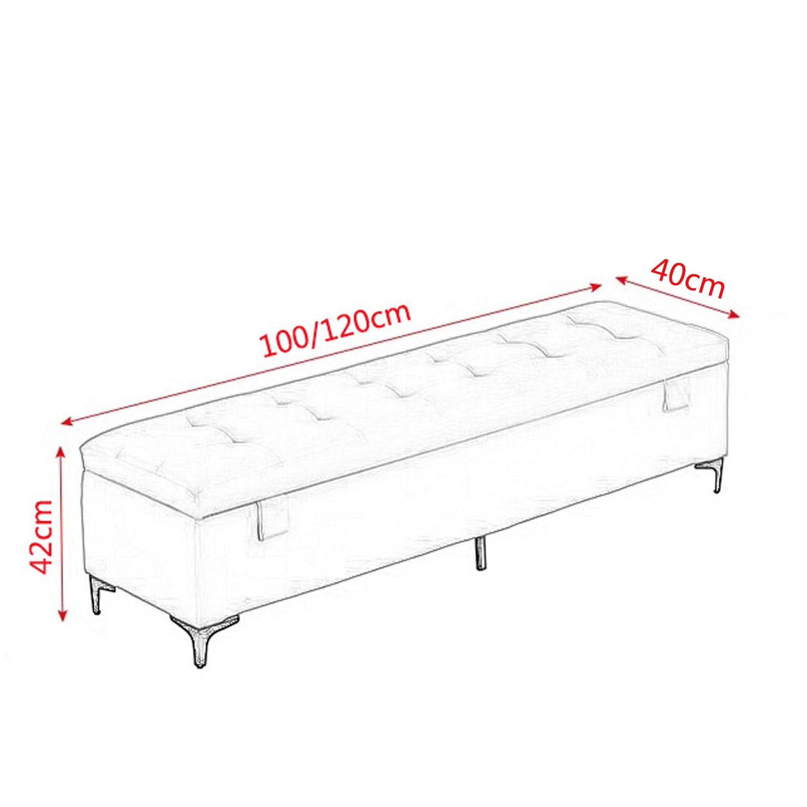Banco otomano de Cuero con almacenaje - Baúl Acolchado para Entrada y al pie de la Cama con Cerradura, Elegante Organizador para Sala de Estar y baño, Mueble versátil para la decoración del