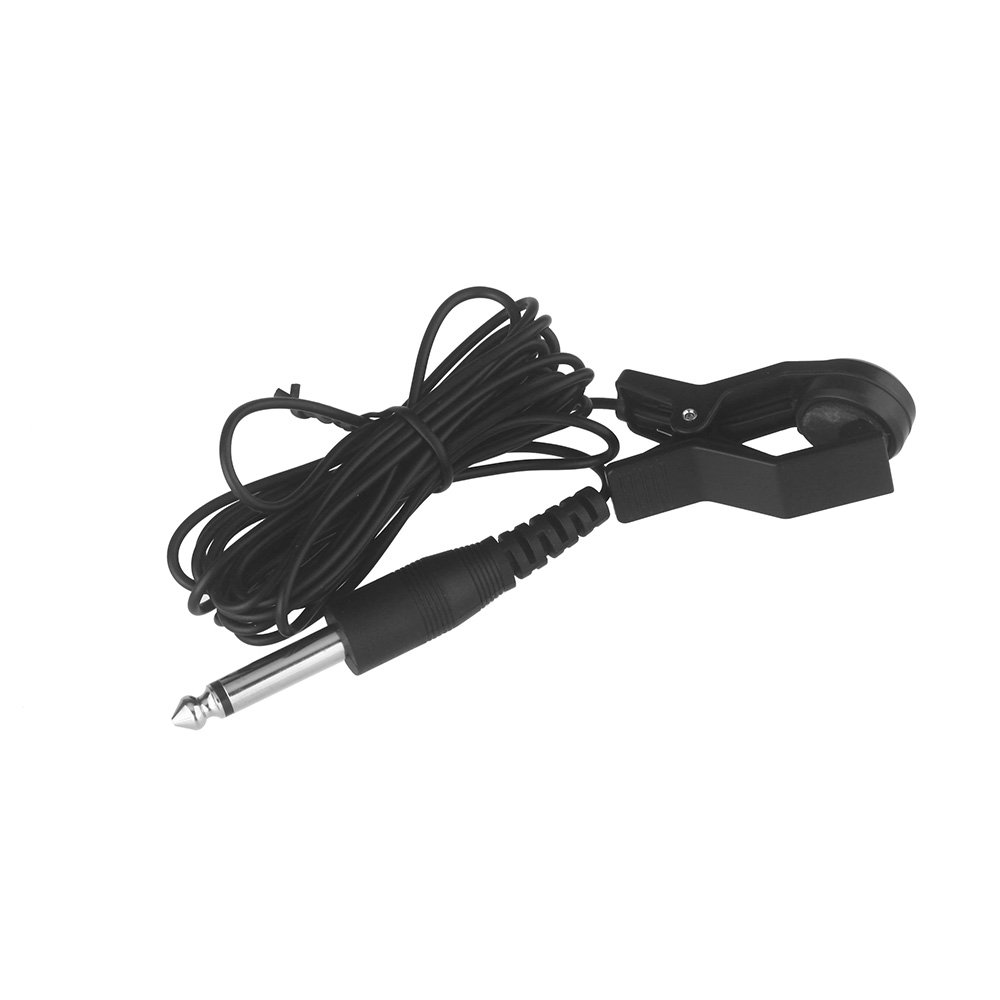 Generic Cherub WCP-55 Herramienta Musical con Pastilla con Clamp/Holder y Cable Jack de 1/4", Fácil de Enchufar, Liviana, Ideal para Guitarras Acústicas y Ukeleles (negro)