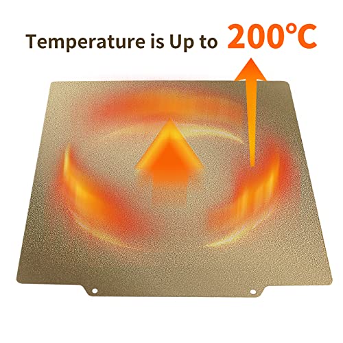 Image of Double Sided Textured PEI Sheet Bed 310x310mm, Flexible PEI Spring Steel Build Plate for CR-10, Artillery SW-X1 /X2, Anet A8 Plus