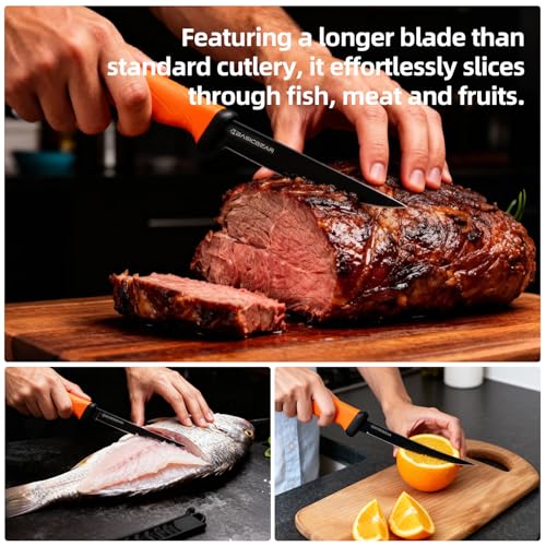 BasicGear Fishing Fillet Knife Set of 2, 7 in, Sharp for fishing & kitchen - image 6