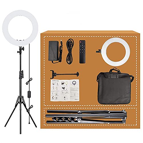 FACAZ Produkte Kamera-Foto-Video-Beleuchtungs-Kit 18-Zoll-Ringlicht Handy-Kamera Selfie-Licht Schönheitsfülllicht… – Bild 4