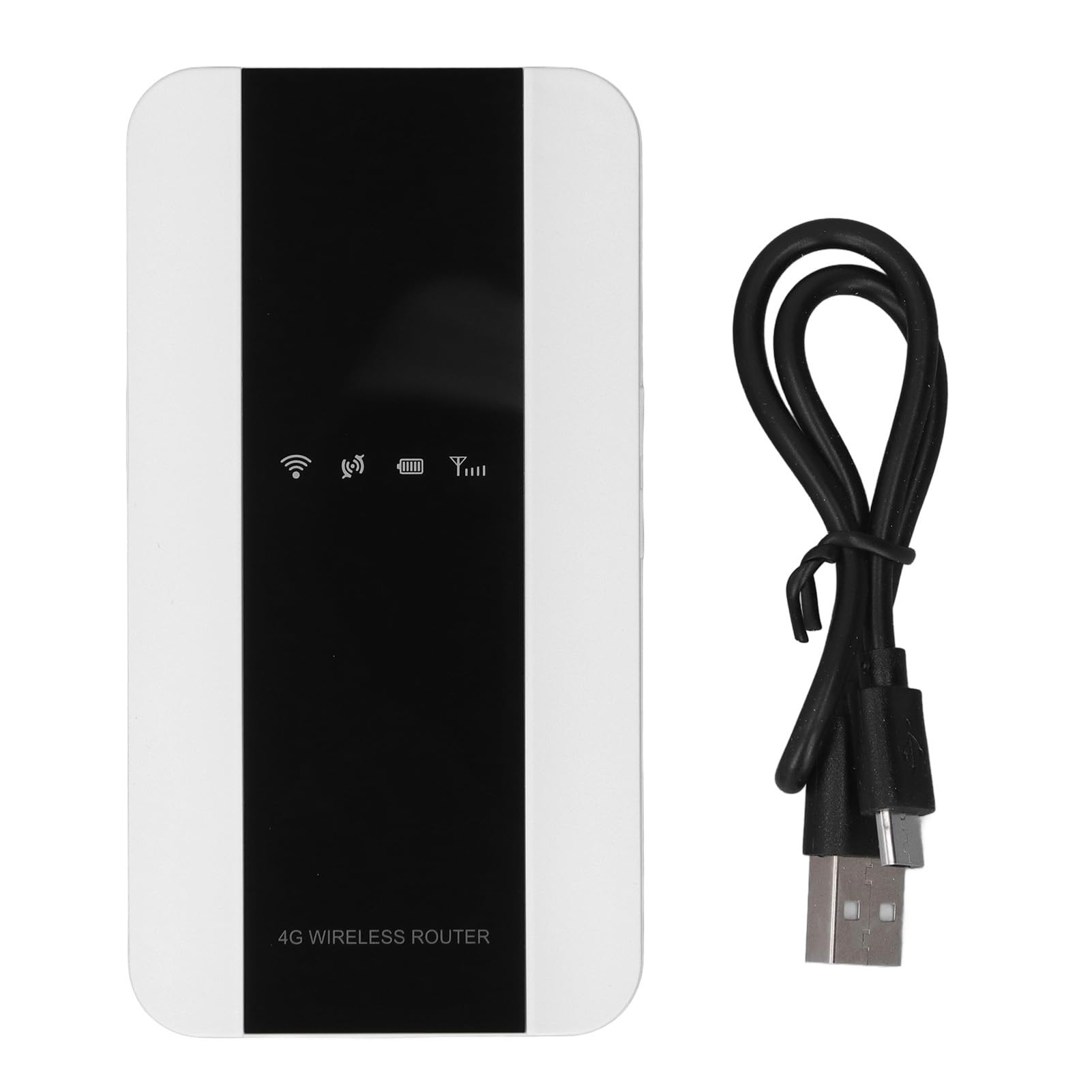 Mobilny Router z Hotspotem 4G LTE WiFi, Przenośny Kieszonkowy Hotspot w Podróży, 10 Podłączonych urządzeń, 802.11 B/g/n, 3000 MAh, do Podróży Służbowych, Gier, Transmisji na żywo