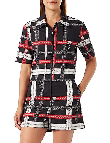 Love Moschino Short Jumpsuit Mono, Black, 40 De Las Mujeres