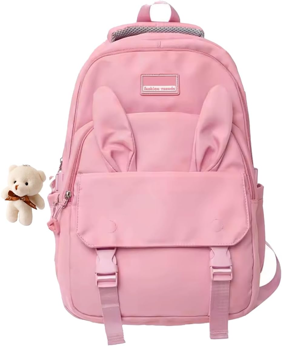 Mochila Bolsa Estilosa Fofa Elegante Academia Impermeável Escolar Viagem Trabalho Treino Fashion Mochilas Para Feminina Masculina Notebook Moderna Leve Passeio Ursinho