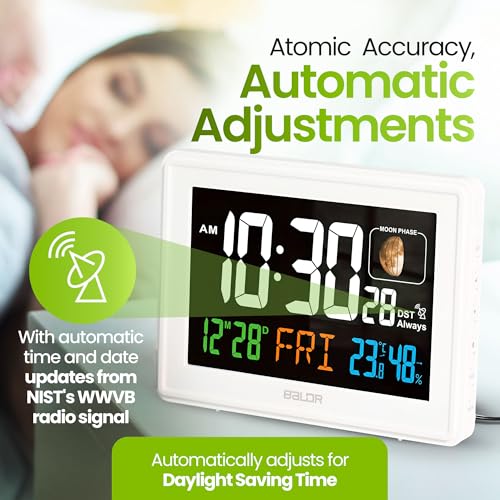 Reloj de computadora BALDR con visualización grande contra el insomnio 6
