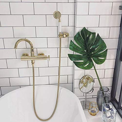 Robinet de baignoire mélangeur multifonctionnel en laiton à commande unique - 3