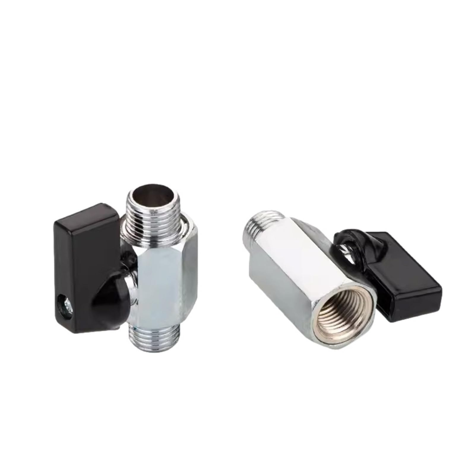 Pneumatyczna mini zawór kulowy 1/8" 1/4" 3/8" 1/2" G prosty gwint NPT męski do żeńskiego kompresora wody z zaworem spustowym (emale to female to female 01, NPT)