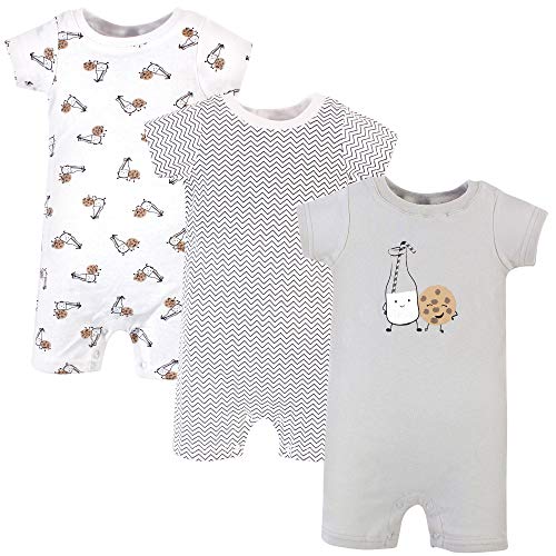 Image of Hudson Baby Unisex Cotton Rompers